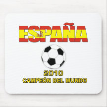 Camiseta 2010 de España Campeones del Mundo Tapetes De Raton