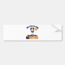 Camiseta All-star de hermano mayor del fútbol Etiqueta De Parachoque