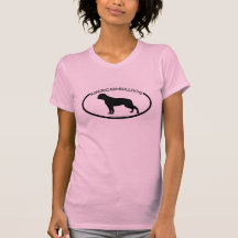 Camiseta americana del negro de la silueta del dog