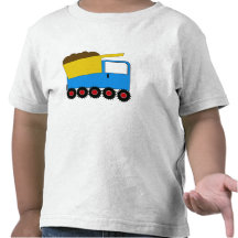 Camiseta azul del camión volquete del KRW