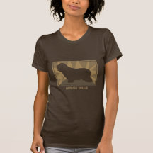 Camiseta barbuda terrosa de las señoras del collie