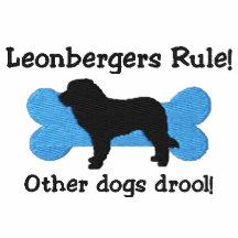 Camiseta bordada regla de Leonbergers