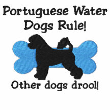 Camiseta bordada regla portuguesa del perro de agu