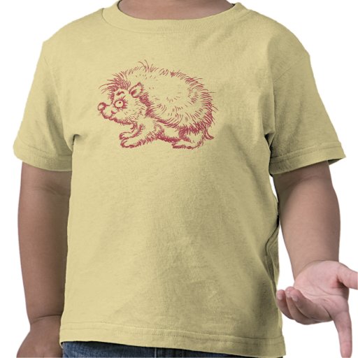 Camiseta borrosa del cerdo del seto para los niños