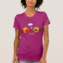 Camiseta caprichosa del personalizable de los pája