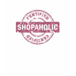 Camiseta certificada de Shopaholic camisetas