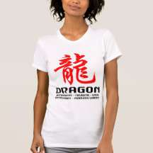 Camiseta china del dragón de la astrología