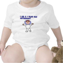 Camiseta de 1 año del astronauta