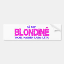 Camiseta de Blondine Etiqueta De Parachoque
