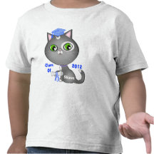 Camiseta de encargo del gato del gatito de la grad