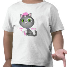 Camiseta de encargo del gato del gatito de la grad