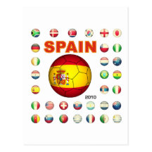 Camiseta de España Tarjetas Postales