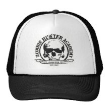 Camiseta de la academia del cazador del zombi gorro de camionero