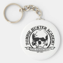 Camiseta de la academia del cazador del zombi llaveros personalizados