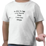 Camiseta de la alergia alimentaria