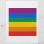 Camiseta de la bandera del orgullo gay flyer a todo color