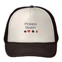 Camiseta de la camisa del póker gorro de camionero