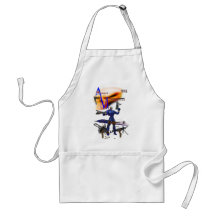 Camiseta de la cólera delantales