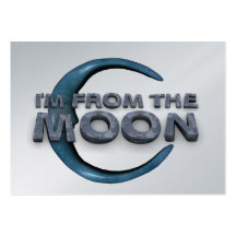 CAMISETA de la luna Plantilla De Tarjeta De Visita