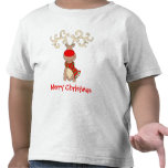 Camiseta de la nieve del niño con la nariz roja de