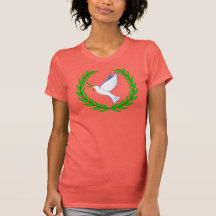 camiseta de la paloma y de la planta