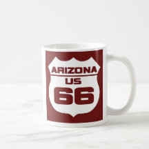 Camiseta de la ruta 66 de Arizona Taza