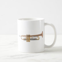 Camiseta de la trompeta tazas