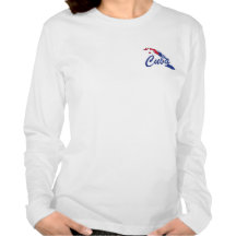 Camiseta de las señoras de la bandera de Cuba - et
