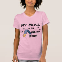 Camiseta de las señoras del perro de la agilidad d