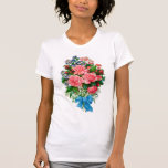 Camiseta de los rosas de los vintages