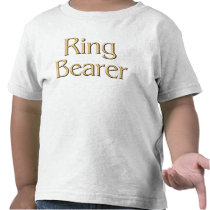 Camiseta de oro del portador de anillo camisetas