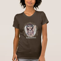 Camiseta de rubíes de la camiseta de la danza de v