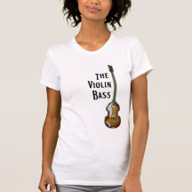Camiseta del bajo del violín