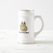 Camiseta del bebé de la estrella del hip-hop taza de café