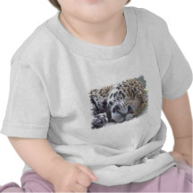 Camiseta del bebé de la imagen del leopardo