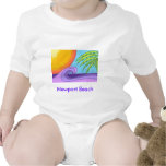 Camiseta del bebé de la playa de Newport