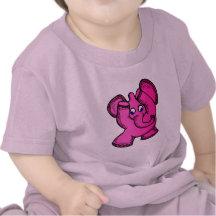 Camiseta del bebé del elefante rosado