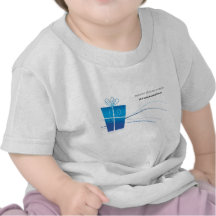 Camiseta del bebé - diseño azul