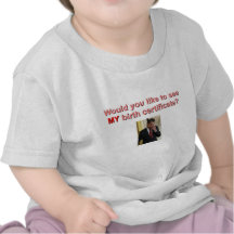 Camiseta del bebé - mi partida de nacimiento