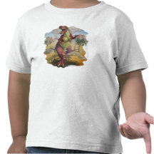 Camiseta del blanco del dinosaurio del Tyrannosaur