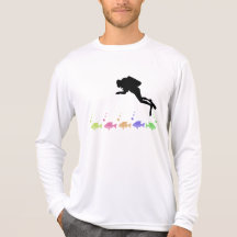 Camiseta del buceador del mar profundo