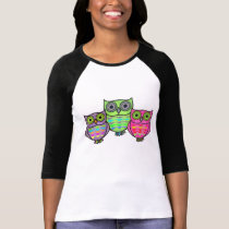 Camiseta del búho camisetas