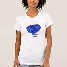 camiseta del cerebro