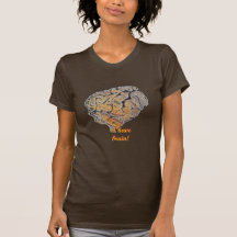 camiseta del cerebro