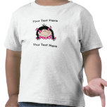 Camiseta del chica del PELO NEGRO