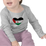 Camiseta del corazón de la bandera de Western Saha
