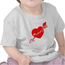 Camiseta del corazón de la mamá