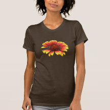 Camiseta del ~ de la flor combinada
