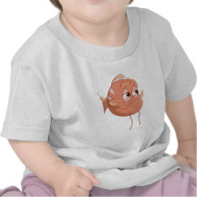 Camiseta del dibujo animado de los pescados