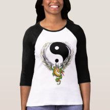 Camiseta del dragón de Yin Yang